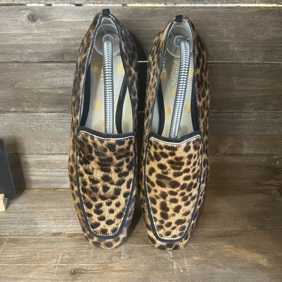 Womens Boden Leopard Print Calf Hair Slip On Loafers Flats Shoes EUR 41 US 9.5 M - Picture 3 of 6